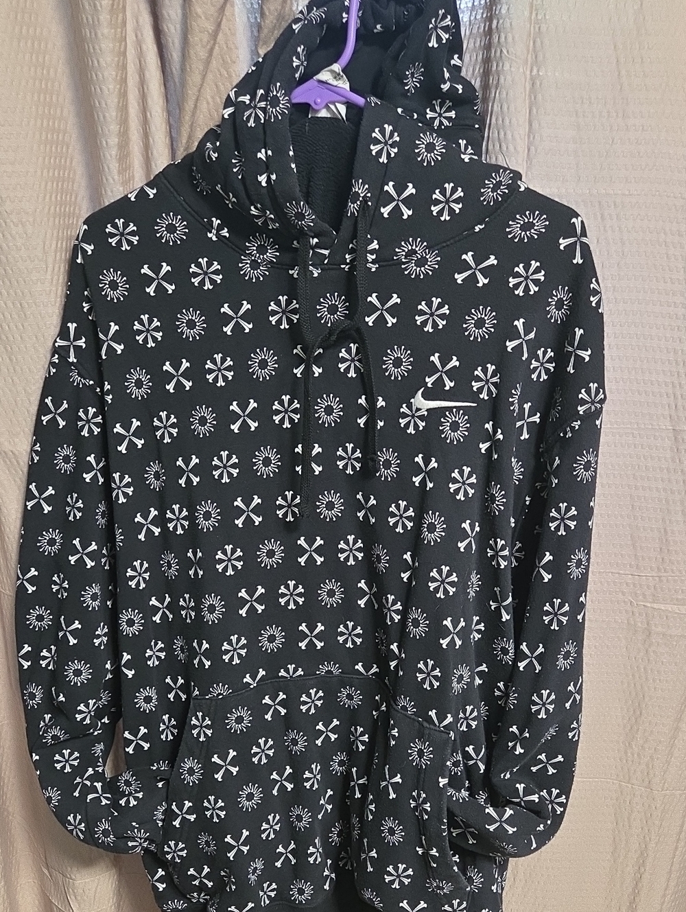 Nike Black and White Logo Hoodie